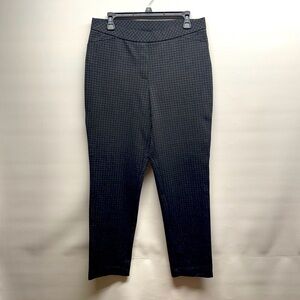J.Jill ponte slim leg pants size M black/gray